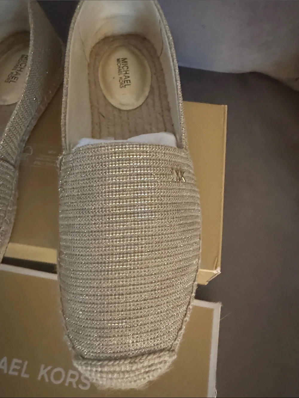 Michael Kors metallic woven